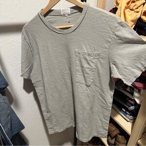 Apolis Gray Pocket Tee for Men